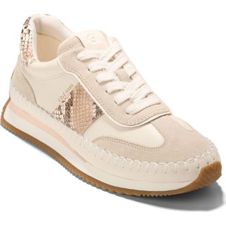 Cole Haan GrandPro Premier Sneaker in Powder Lthr /Sandollar Sde at Nordstrom, Size 10.5