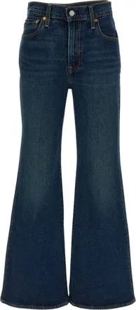 Levi's Ribcage Flare Jeans - Dames - Flared Jeans - Blauw - W26 - Katoen - Jeans