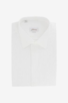 Brioni Baumwollbluse mit langen &Auml;rmeln