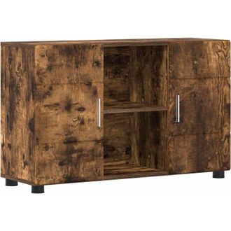 vidaXL Sideboard with Shelf FLORIN Smoked Oak 88.5 x 30.5 x 55.5 cm vidaXL