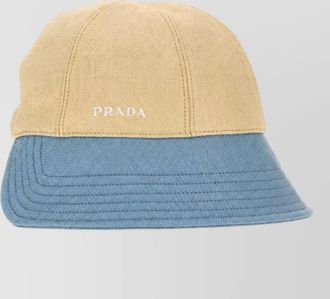 Prada two-tone canvas bucket hat