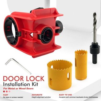 OEM Kit Per&ccedil;pro Para Cerraduras De Pomo - Nuevo Modelo Universal Para Puertas De Madera Y Metal (naranja)