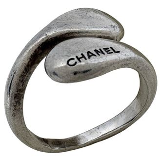 Chanel Silver 925 Band Ring (Pre-Owned)
