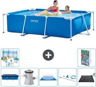 Intex Piscina Con Estructura Rectangular - 220x150x60 Cm - 7-piezas S21101