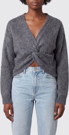 Twinset Maglia in misto lana e cashmere con scollo a V e orlo asimmetrico