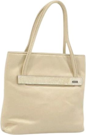 Gucci Pre-owned Handbags, female, Beige, Size: ONE SIZE Pre-owned Satin Handbag