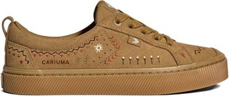 Cariuma Sneakers con ricamo in pelle scamosciata - Marrone