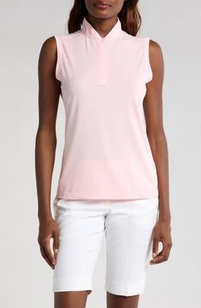 Swannies Brynn Sleeveless Half Zip Polo in Flamingo at Nordstrom Rack, Size X-Large