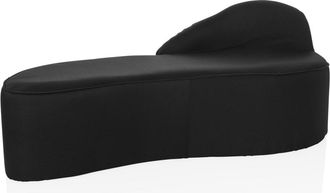 hjh OFFICE Sofá de diseño Tela Negro