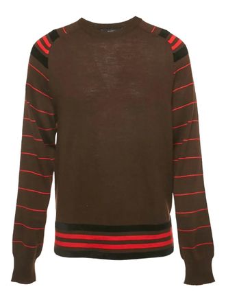 Givenchy Gestreepte wollen pullover - Bruin
