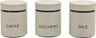 Trade Shop Trade Shop - Conjunto De 3 Colores Cocinas Capacidad Crema 75 Cl Modern Elegant Design