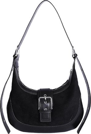 Generic PU Leather Shoulder Bag Large Underarm Bag Bag for Women Travel (Black)