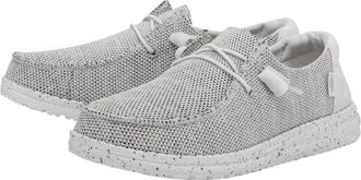 Hey Dude Womens Wendy Sox Slip-On Sneakers In Stone White