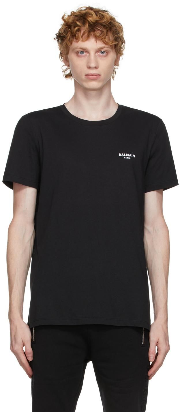 Balmain T-Shirts, male, Black, Size: 2XL Stylish T-Shirt in