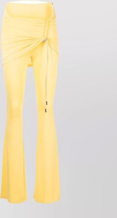 Jacquemus draped flared trousers cut-out detail