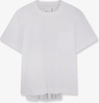 sacai T-Shirt in cotone e poliestere - SACAI - gender_Woman
