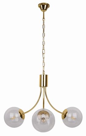 OEM Lampadario Candellux Dani 3xe14 40w Oro Vetro Regolabile
