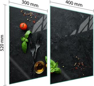 OEM Placa Protectora De Vidrio Para Estufa 70x52 Pizarra