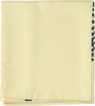 Martine Rose Yellow Square Silk Bold Logo Foulard