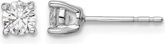 Diamond2Deal 14K White Gold 1/2 ct Lab Grown Diamond Stud Earrings VS Clarity, G-H Color