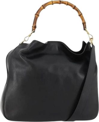 Gucci Pre-owned Vintage Handtas - Dames - Vintage Handtas - Zwart - ONE Size - Leer - Vintage