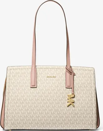 Michael Kors Laila Medium Signature Logo Tote Bag
