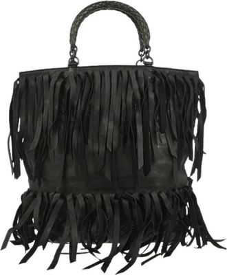 Bottega Veneta Pre-owned Handbags, female, Black, Size: ONE SIZE Pre-owned Handbag