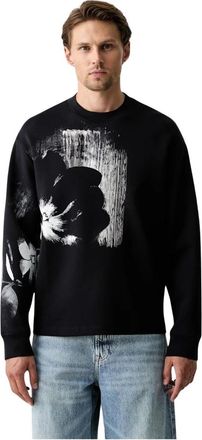 A|X Armani Exchange Crewneck Sweatshirt - Heren - Sweatshirts - Zwart - M - Katoen - Hoodies & sweatvesten