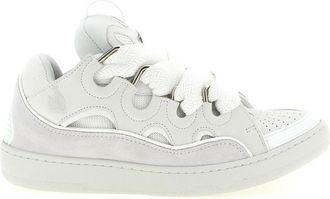 Lanvin White Solid Sneakers