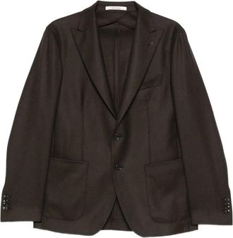 Tagliatore Blazer con revers a lancia - Marrone