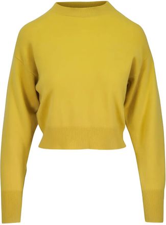 Le Kasha Maglione girocollo a maniche lunghe - Giallo