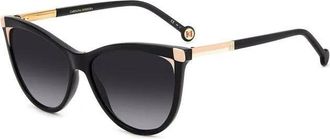 Carolina Herrera Grey Gradient Cat Eye Ladies Sunglasses HER 0141/S 0KDX/9O 57