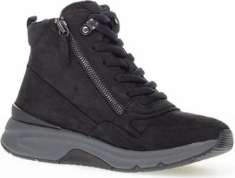 Gabor Nubuk Oil Dri Tan Sneakers - Dames - Sneakers - Zwart - 35 1/2 EU - Leer - Schoenen