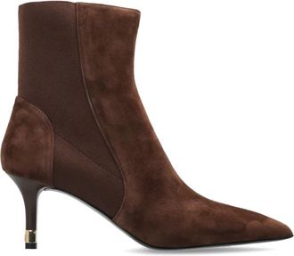 Furla Schoenen, Dames, Bruin, 37 EU, Su&egrave;de, Aria Laarsjes met Hak