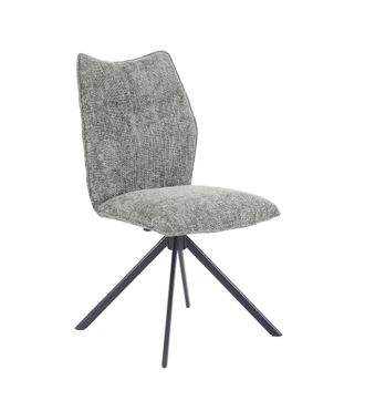 Home Heavenly Home Heavenly - Pack 2 Sillas Giratorias Nena, Tapizadas, 180&ordm; Con Retorno, Patas Negras, 63x48x93 Cm. Color: Verde Musgo