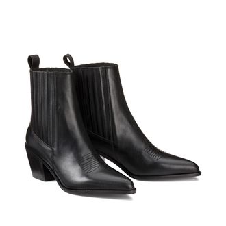 La Redoute Collections Leren western boots, Signature DORIANE