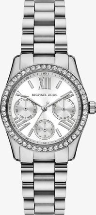 Michael Kors Mini Lexington Pav&eacute; Silver-Tone Watch