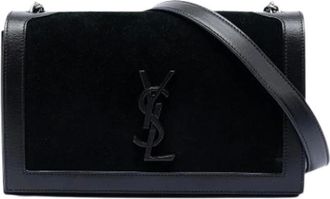 Saint Laurent Pre-owned Cross Body Bags, female, Black, Size: ONE SIZE Pre-owned The Book bag