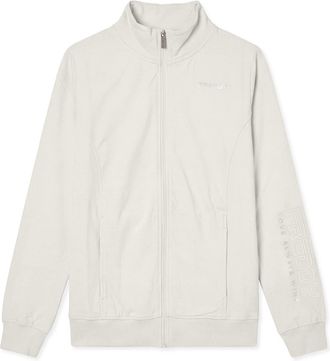 Freddy Felpa regular con zip e collo alto, logo ricamato su manica