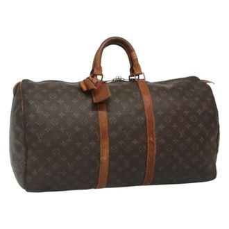 Louis Vuitton Tweedehands Canvas Louis Vuitton tassen - Dames - Pre-owned - Bruin - Maat: ONE Size Leer