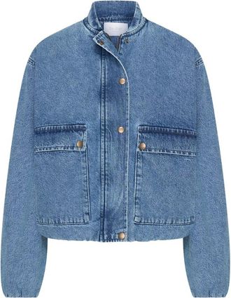 By-Bar Amsterdam Dames, Jassen, Blauw, Maat: M Denim