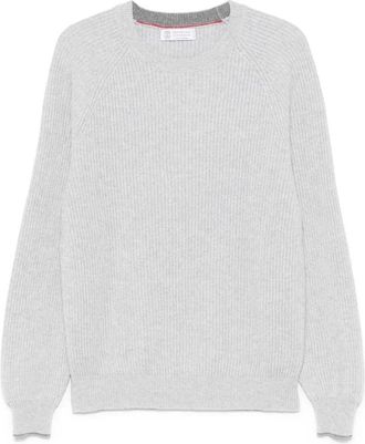 Brunello Cucinelli English Rib Knit Sweater
