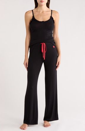 Honeydew Intimates Laid Back Wide Leg Pajamas in Black at Nordstrom Rack, Size X-Small