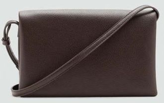 Mango Borsa a tracolla piccola cioccolato - Donna - Taglia unica - MANGO