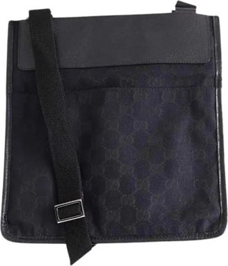 Gucci Pre-owned Sacoche Crossbody Tas - Heren - Vintage Schoudertas - Zwart - ONE Size - Vintage