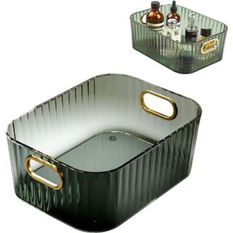 OEM Caja De Almacenamiento Apilable Con Asa Ovalada, Fabricada En Pl&aacute;stico Transparente, Para Habitaciones Infantiles Y El Hogar - Crezuo