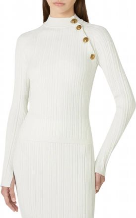 La Petite Robe Di Chiara Boni Maijok Pepper Sweater In Bianco