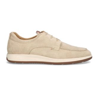 Berkelmans Schoenen, Heren, Beige, 41 EU, Su&egrave;de, Lydden veter platte schoen