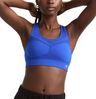 Champion womens2900Freedom Seamless Racerback Sports Bra Sports Bra - Blue - XS
