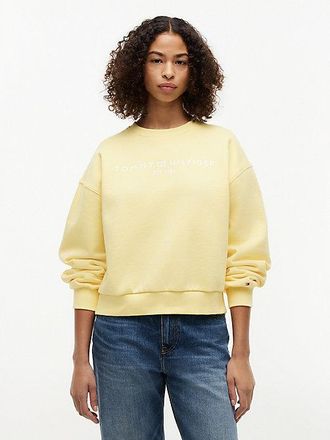 Tommy Hilfiger Jersey amplio de felpa suave con logo